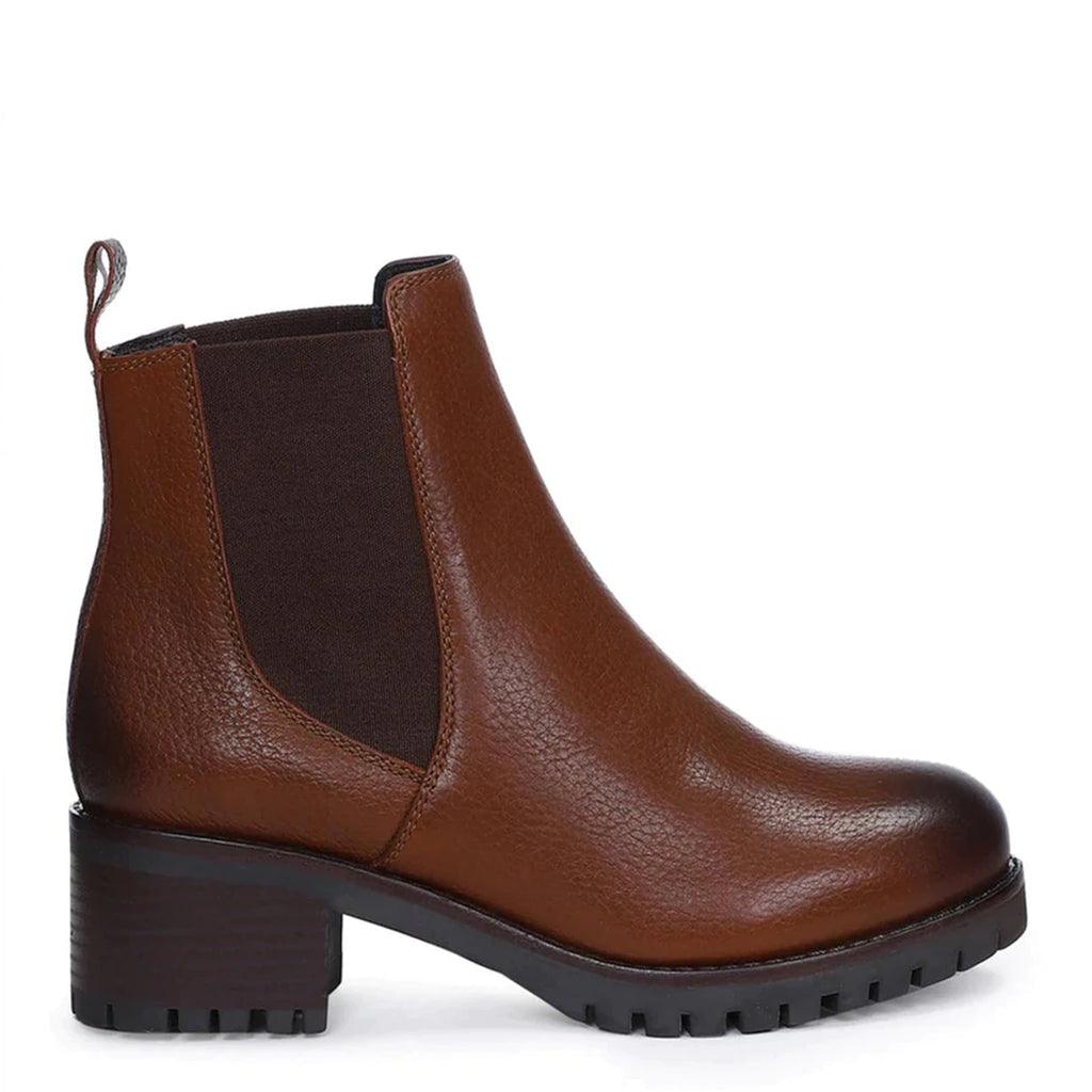 Saint Sophia Brown Leather Ankle Boots - SaintG UK