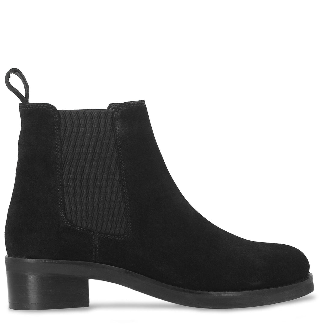 Saint Isa Black Leather Ankle Boot - SaintG UK