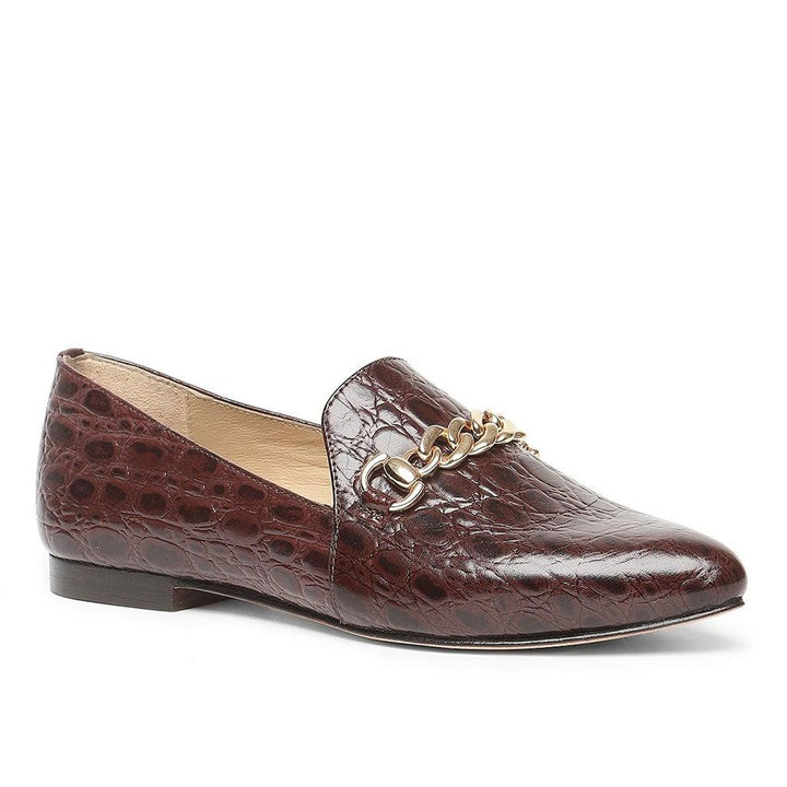 Saint Pusinna Tan Color Navy Leather Shoes - SaintG UK