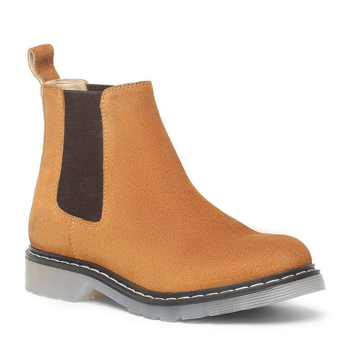 Saint Martha Tan Leather Ankle Boots - SaintG UK