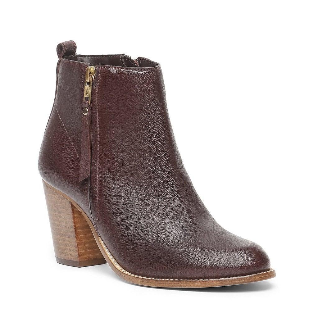 Saint Alexa Brown Leather Ankle Boots - SaintG UK