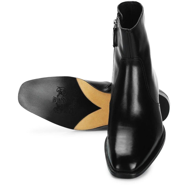Saint Frederick Black Leather Ankle Boot - SaintG UK