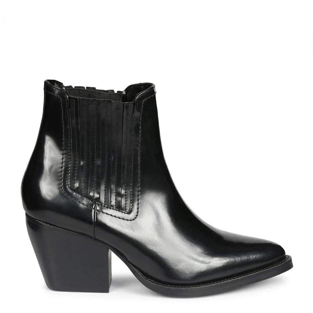 Saint Eleanor Black Patent Leather Chelsea Boots - SaintG UK