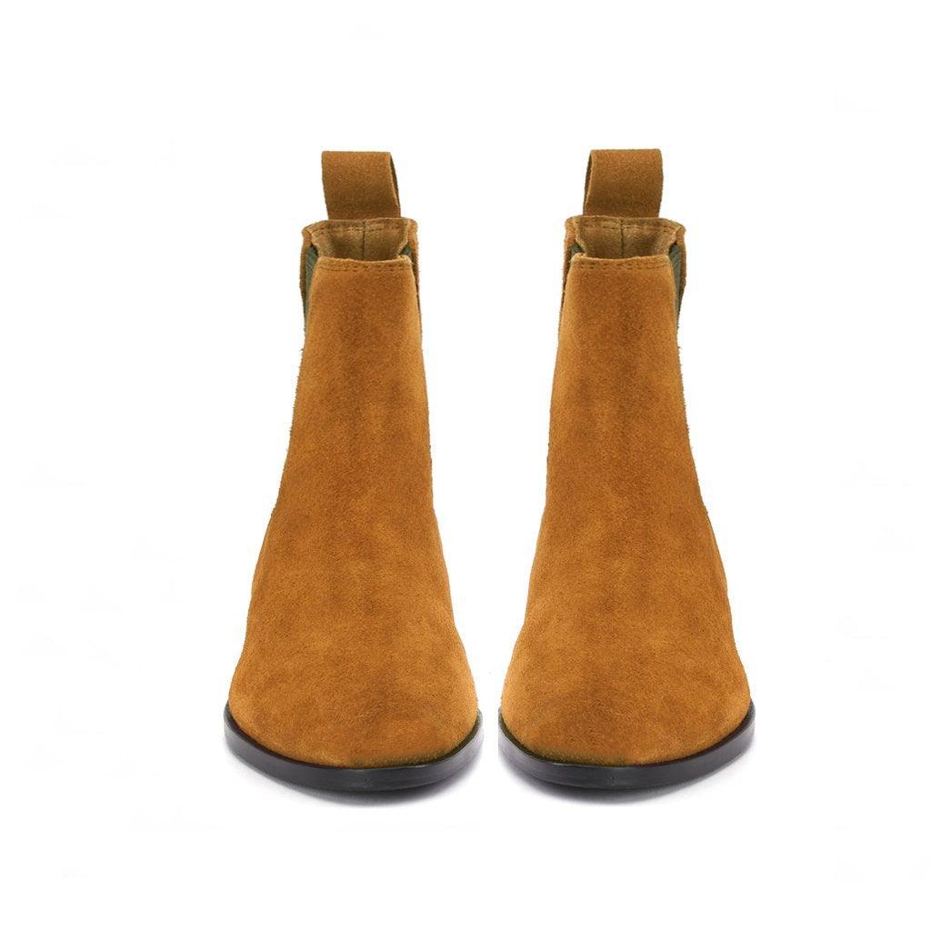 Saint Isa Tan Leather Ankle Boot. - SaintG UK