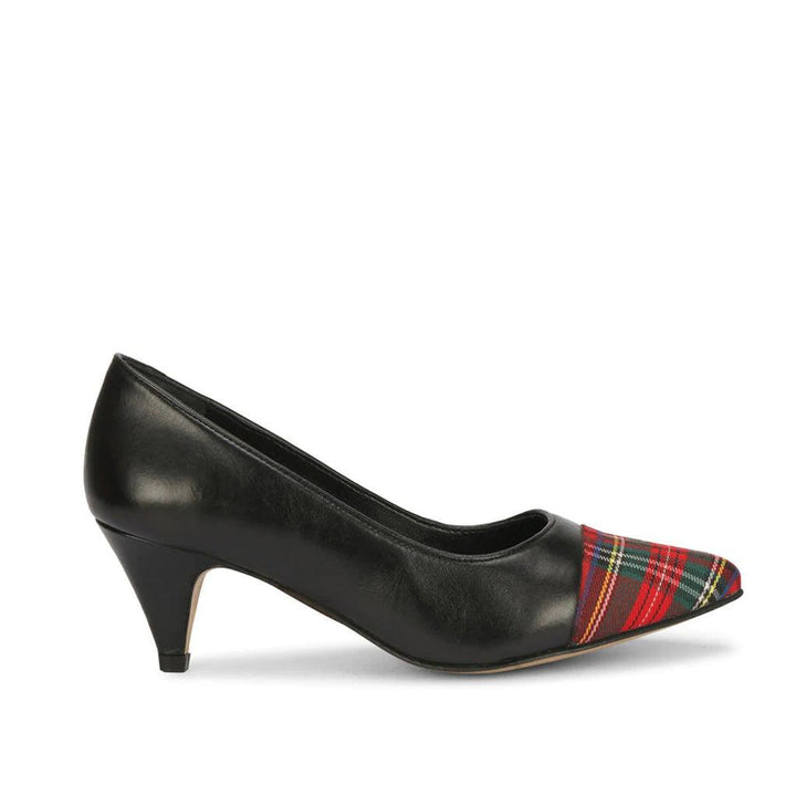 Saint Olivia Black Kitten heel pumps - SaintG UK