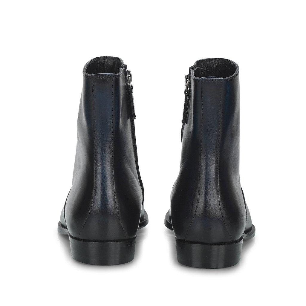 Saint Conrad Blue Leather Ankle Boot - SaintG UK