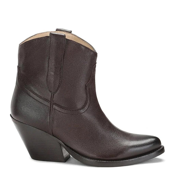 Saint Giulia Brown Leather Handcrafted Ankle Boots - SaintG UK