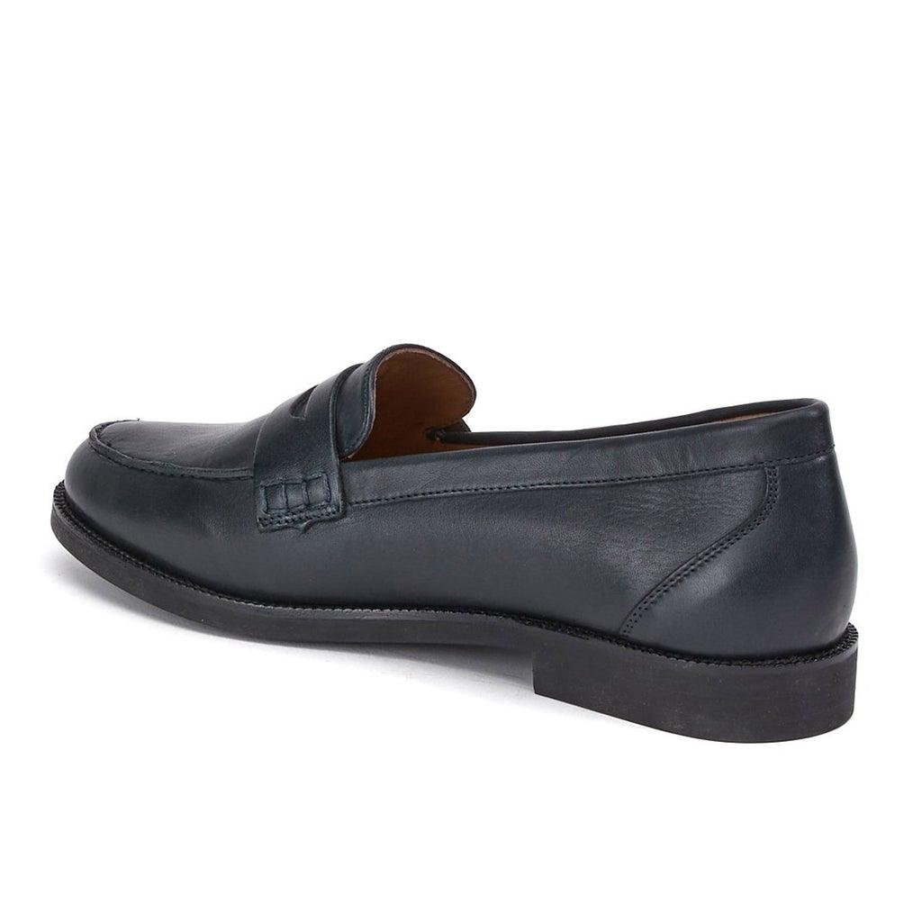 Saint Alena Dark Navy Leather Shoes - SaintG UK