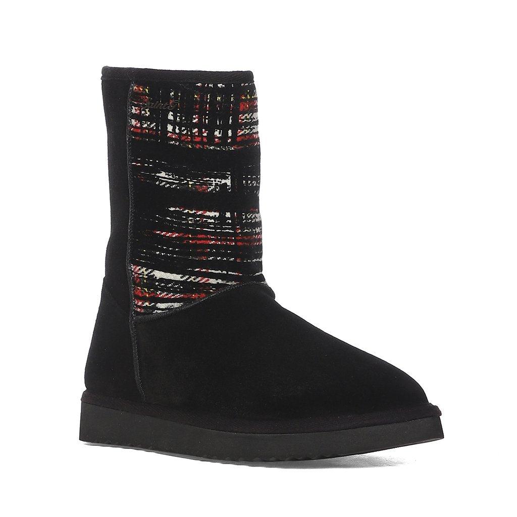 Saint Sienna Red Italian Fabric Snug Boots - SaintG UK