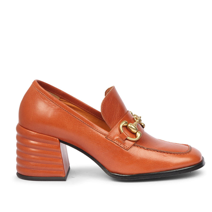 Rust Distressed Leather Handcrafted Moccasins for women