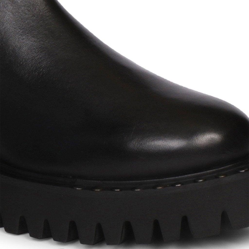 Saint Jessica Metal Studded High Ankle Leather Boots - SaintG UK