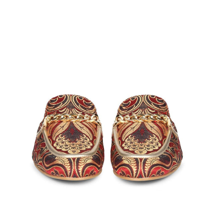 Saint Manon Maroon Handcrafted Leather Mules - SaintG UK
