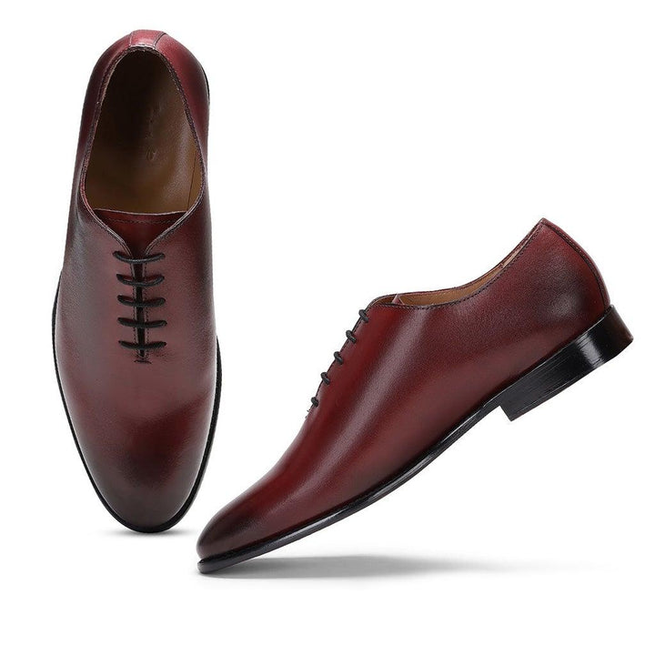 Saint Athelstan Toned Red Leather Derby Shoes - SaintG UK