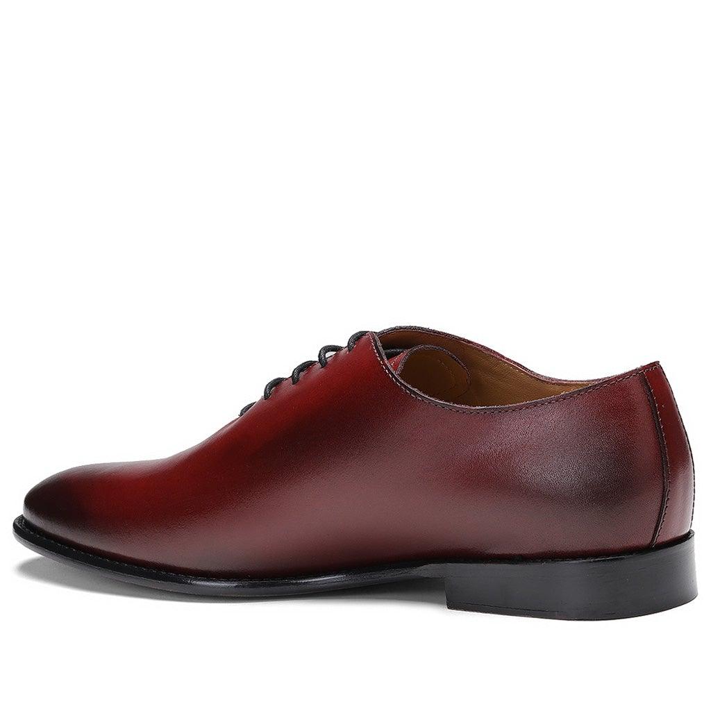 Saint Athelstan Toned Red Leather Derby Shoes - SaintG UK
