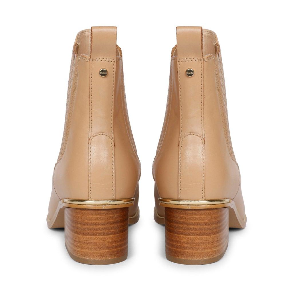 Saint Ilaria Nude Leather Handcrafted Ankle Boots - SaintG UK