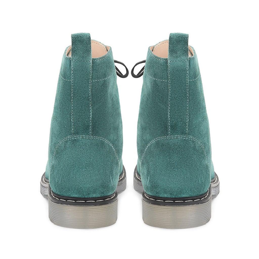 Saint Delfina Green Suede Leather Ankle Boots - SaintG UK