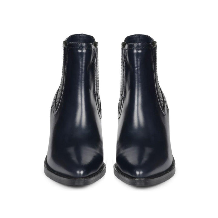 Saint Helena Blue Leather Ankle Boots - SaintG UK