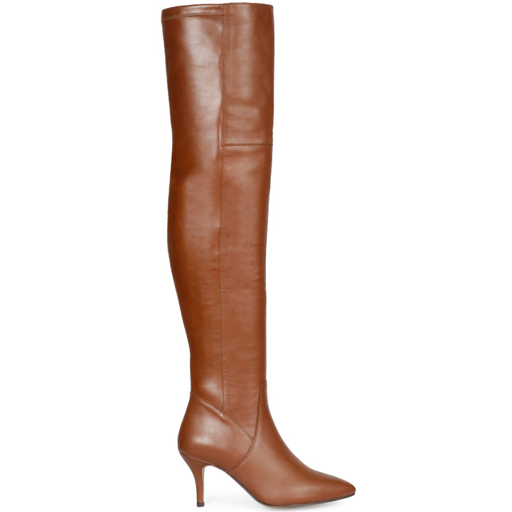 Cuoio Stretch Napa Thigh High Boots for women