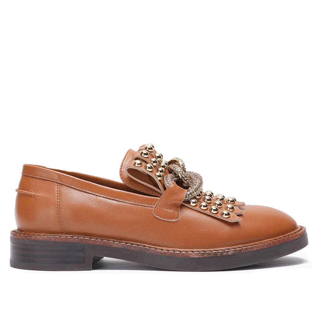 Cuoio Wellington Leather Handcrafted Moccasins for women