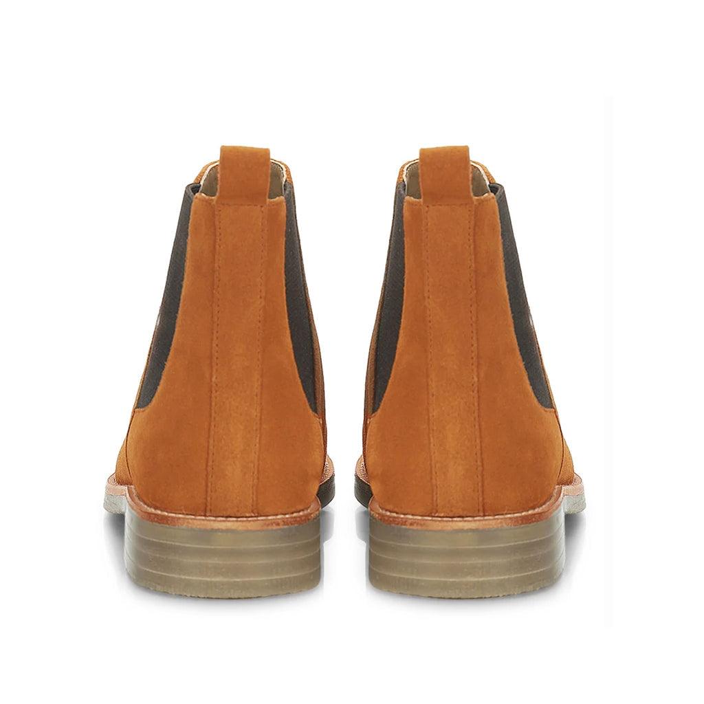 Saint Arduin smart casual chelsea boots men tan leather – back view