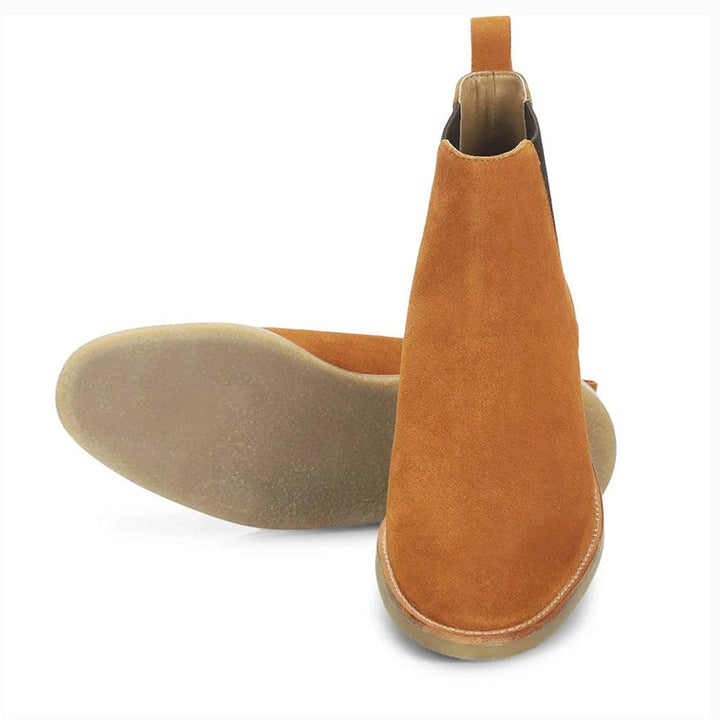 Saint Arduin men's leather chelsea boots uk tan – sole detail