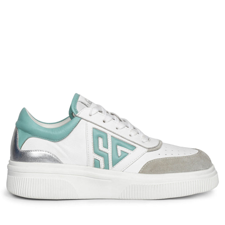 Mint Leather Sneakers Womens