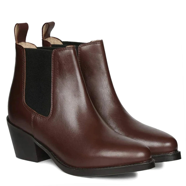 Saint Luna Burgundy Leather chelsea Boots