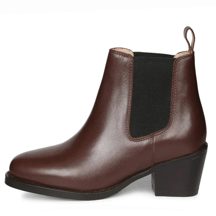 Saint Luna Burgundy Leather chelsea Boots