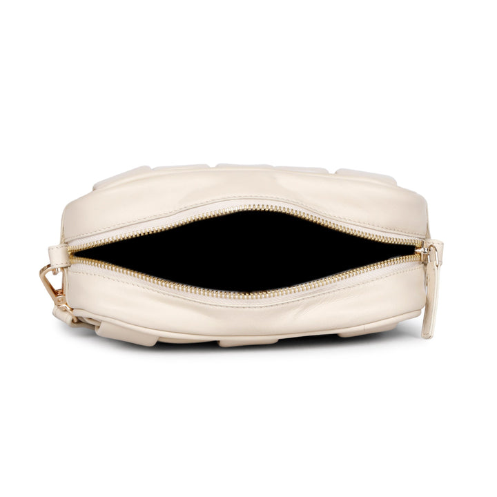 Bennet Cream Leather Handcrafted Cross Body Sling Bags