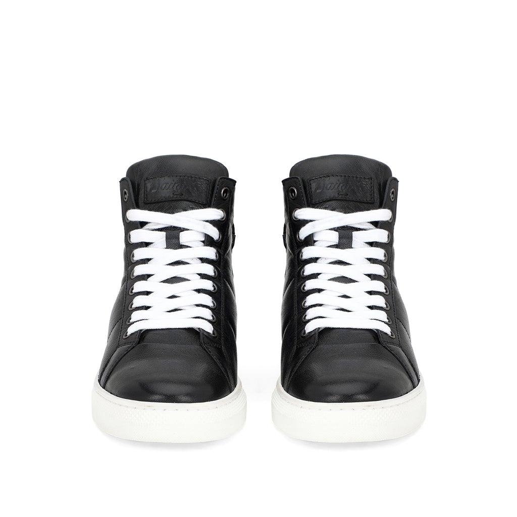 Saint Artemas Black Handcrafted Leather Sneakers - SaintG UK