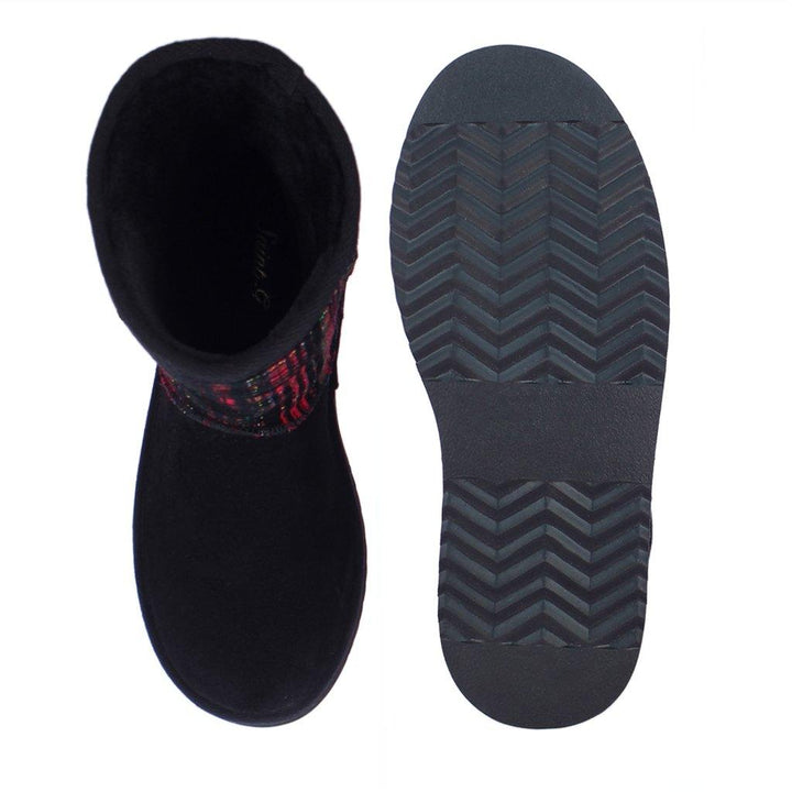 Saint Sienna Multi Color Italian Fabric Snug Boots - SaintG UK