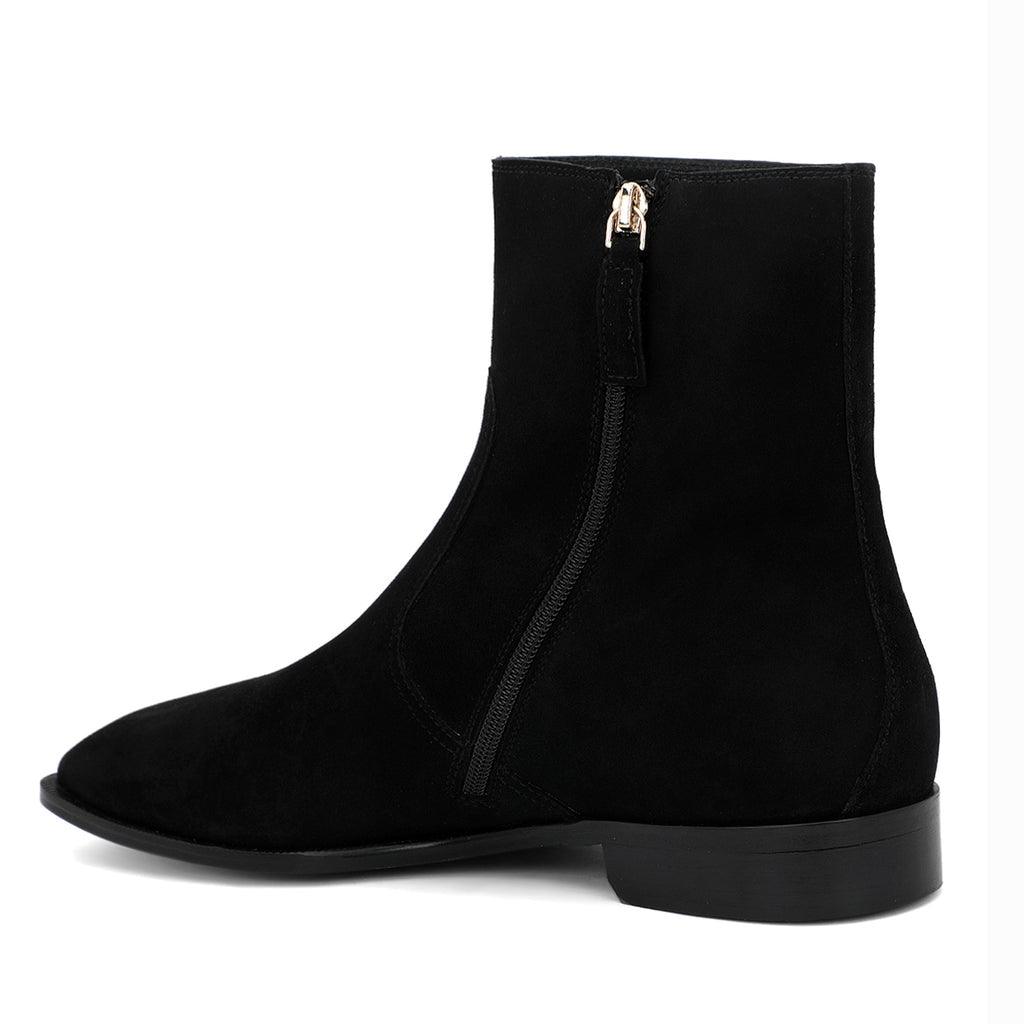 Saint Amorino Black Nubuck Leather Ankle Boots - SaintG UK